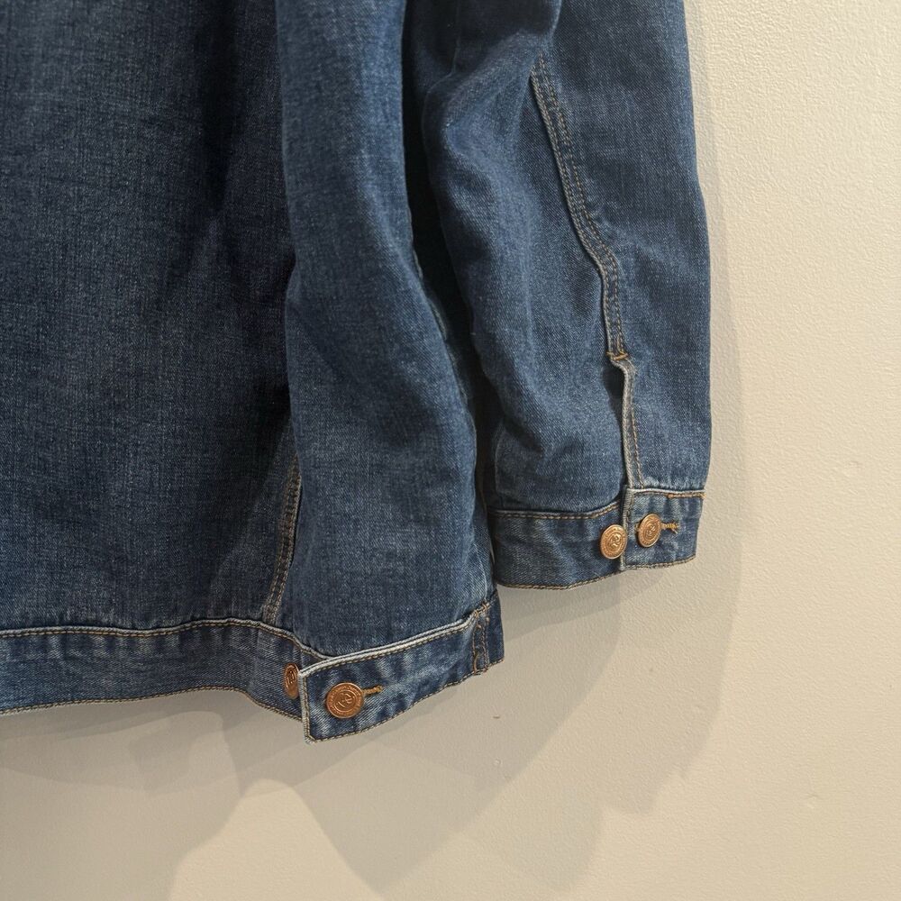 VTG Denim Jacket Rock Canyon Sherpa Jean Trucker Cowboy Utility Sz 3x Mens - Picture 12 of 13